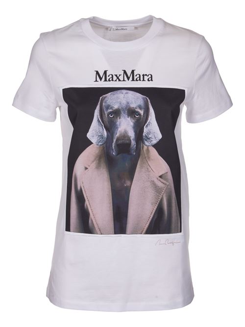 T-shirt in jersey con stampa MAX MARA | 2421946071600015